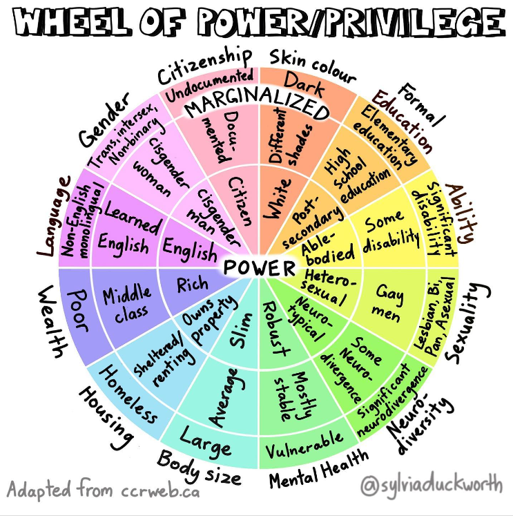 Sylvia Duckworth's Wheel of Power & Privilege